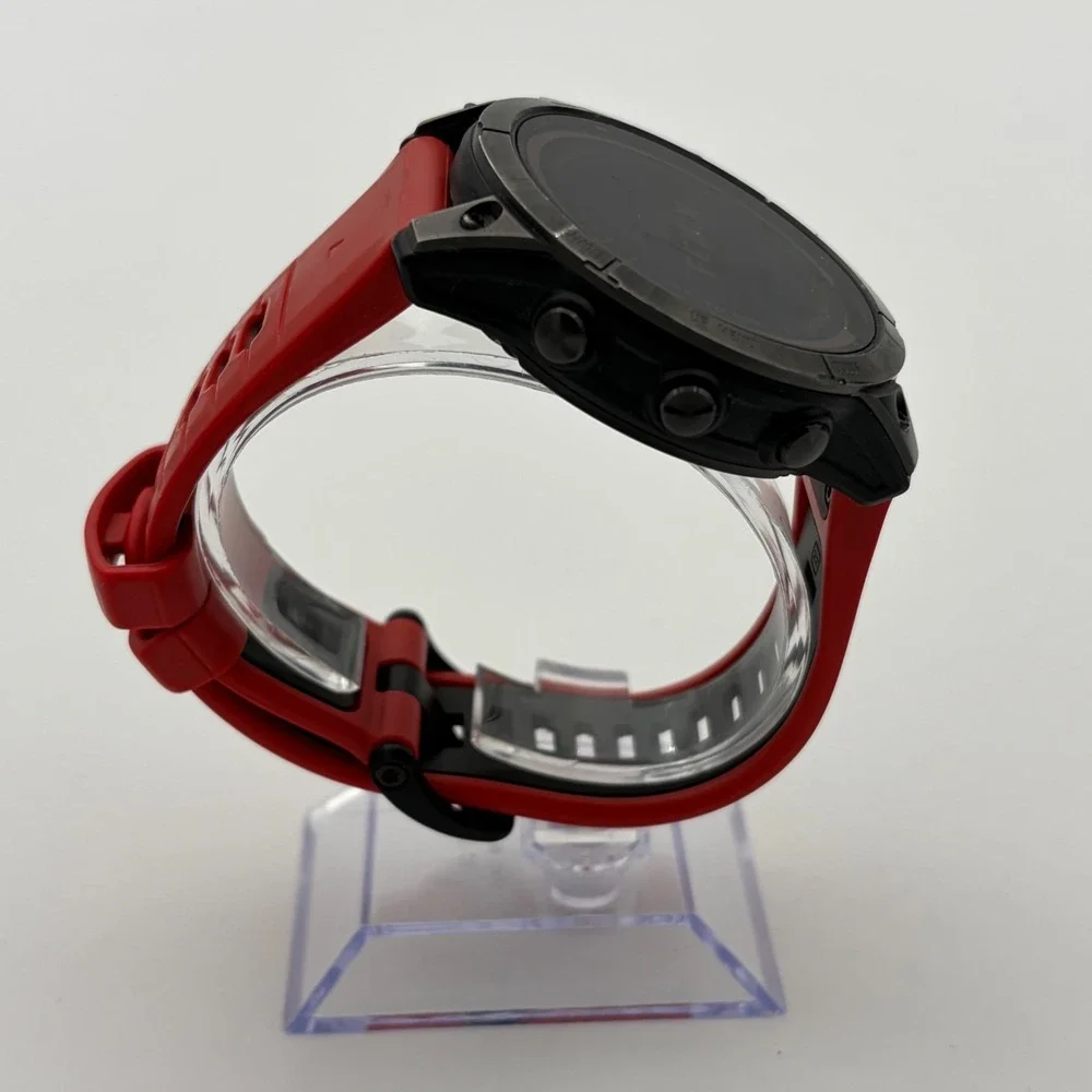 Garmin FENIX 7 Solar 51mm GPS Smartwatch - Black Red Band